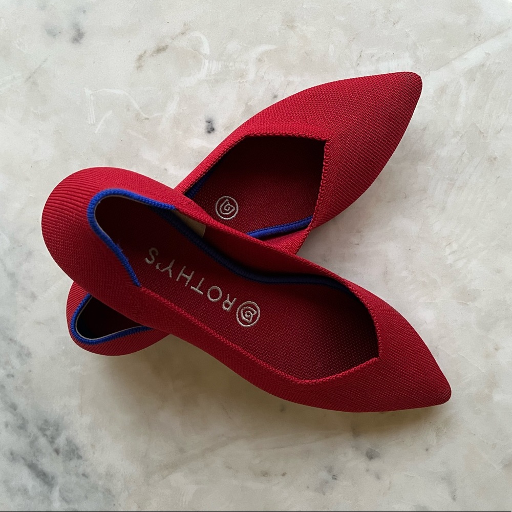 Rothy’s The Point in Chili Red, Size 8.5 🌶